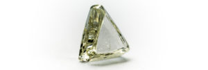 triangle-shaped diamond with clarity